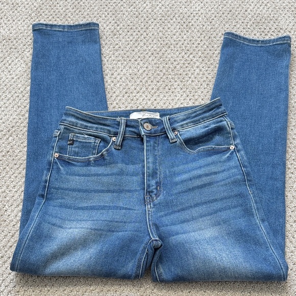 KanCan Women's Slim Straight Leg Jeans - Classic Blue - Picture 10 of 15